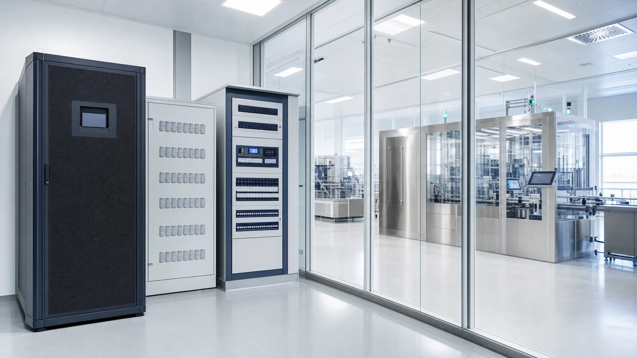 Farmaceutická výroba a laboratoř v čistém prostředí s kritickou technologií a izolátorem